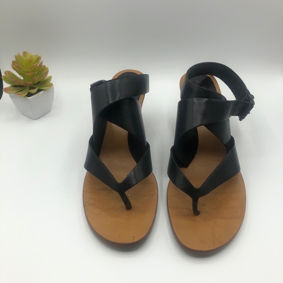 7 For All Mankind Strappy Wedge Sandals - Picture 5 of 10